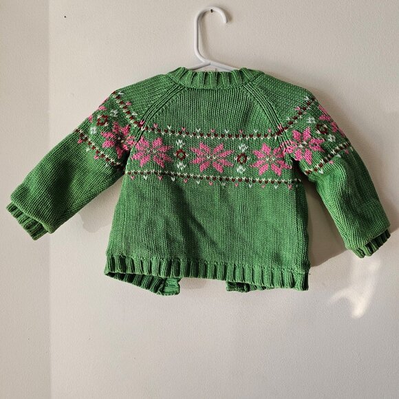18-24 Months Baby Gap Knit Flower Cardigan - Picture 4 of 5